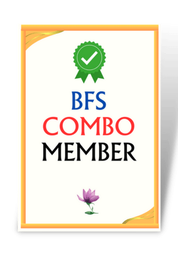 Graphic showcasing the BFS COMBO MEMBER on SBL Platform, a blend of Business and Career, Family and Personal, Spiritual and Divine Memberships
